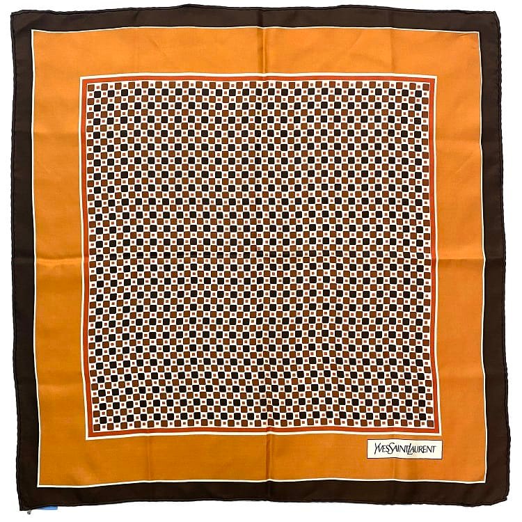 楽天市場】【送料無料】 イヴ サンローラン スカーフ オレンジ