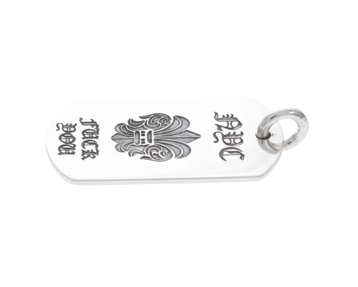 CHROME HEARTS クロムハーツ ラージ NYCフレア ドッグタグ ネックレス