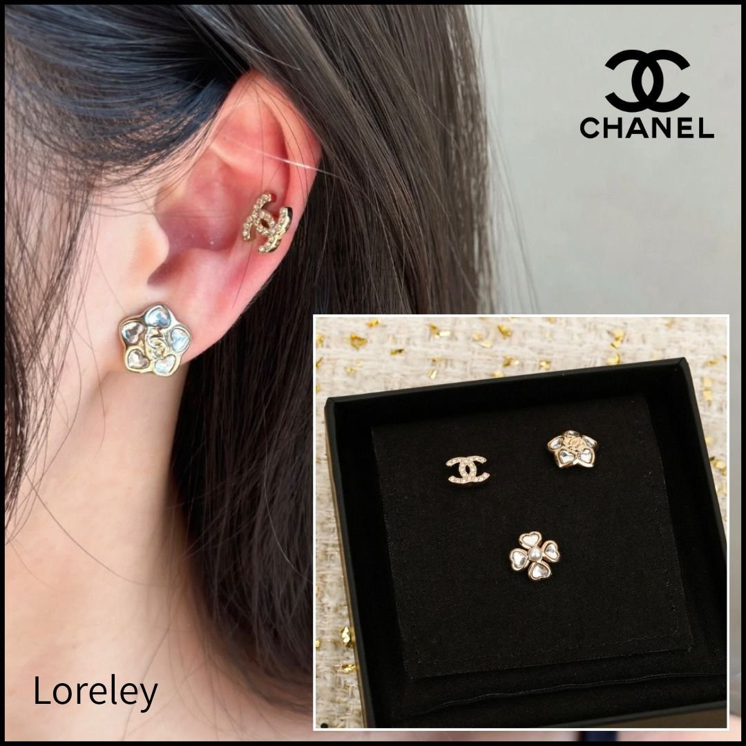 3点セット】CHANEL（シャネル）ピアス ココマーク クローバー (CHANEL