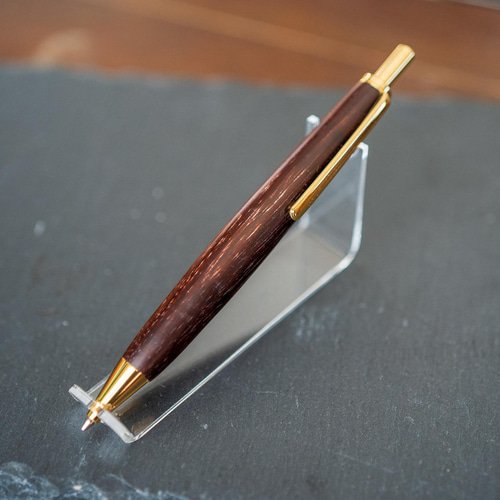 アウトレット】 本紫檀 金杢犀 シャープペン 0.5㎜ 木軸 ペン・筆記