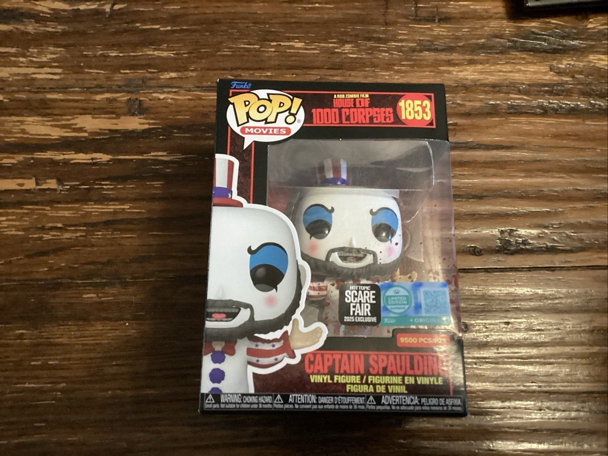 Funko Pop Captain Spaulding Scare Fair Hot Topic #1853 Limited