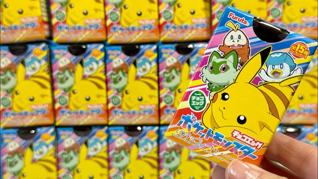ポケモン チョコエッグ 30個開封！！ - YouTube