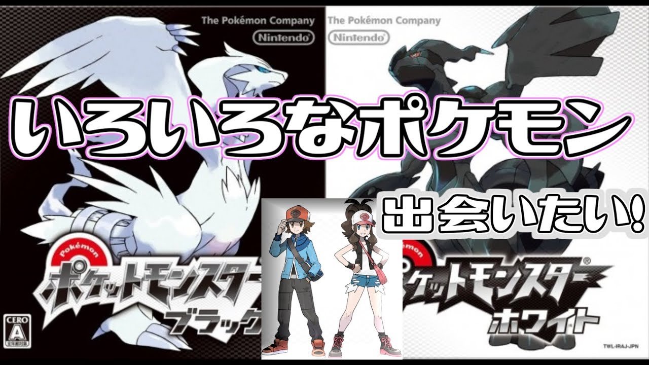 第五世代好きがポケモンBW中古データ開封 ブラックホワイト1本ずつ