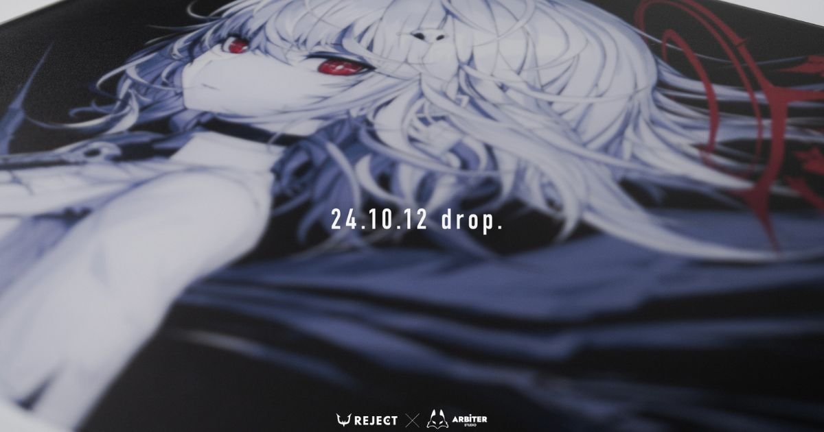 REJECT-Affiliated VTuber dtto.'s Glass Mousepad REJECT x Arbiter