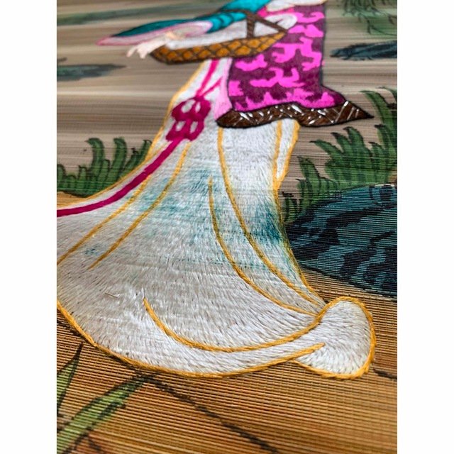 骨董市仕入れ 中国油絵 美女図 激安骨董品 DE879C15-2 骨董市仕入れ
