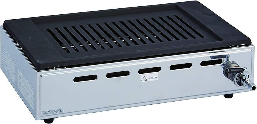 Amazon.co.jp : 山岡金属工業 ヤマキン ガス焼肉器「王者」LPガス Y-18