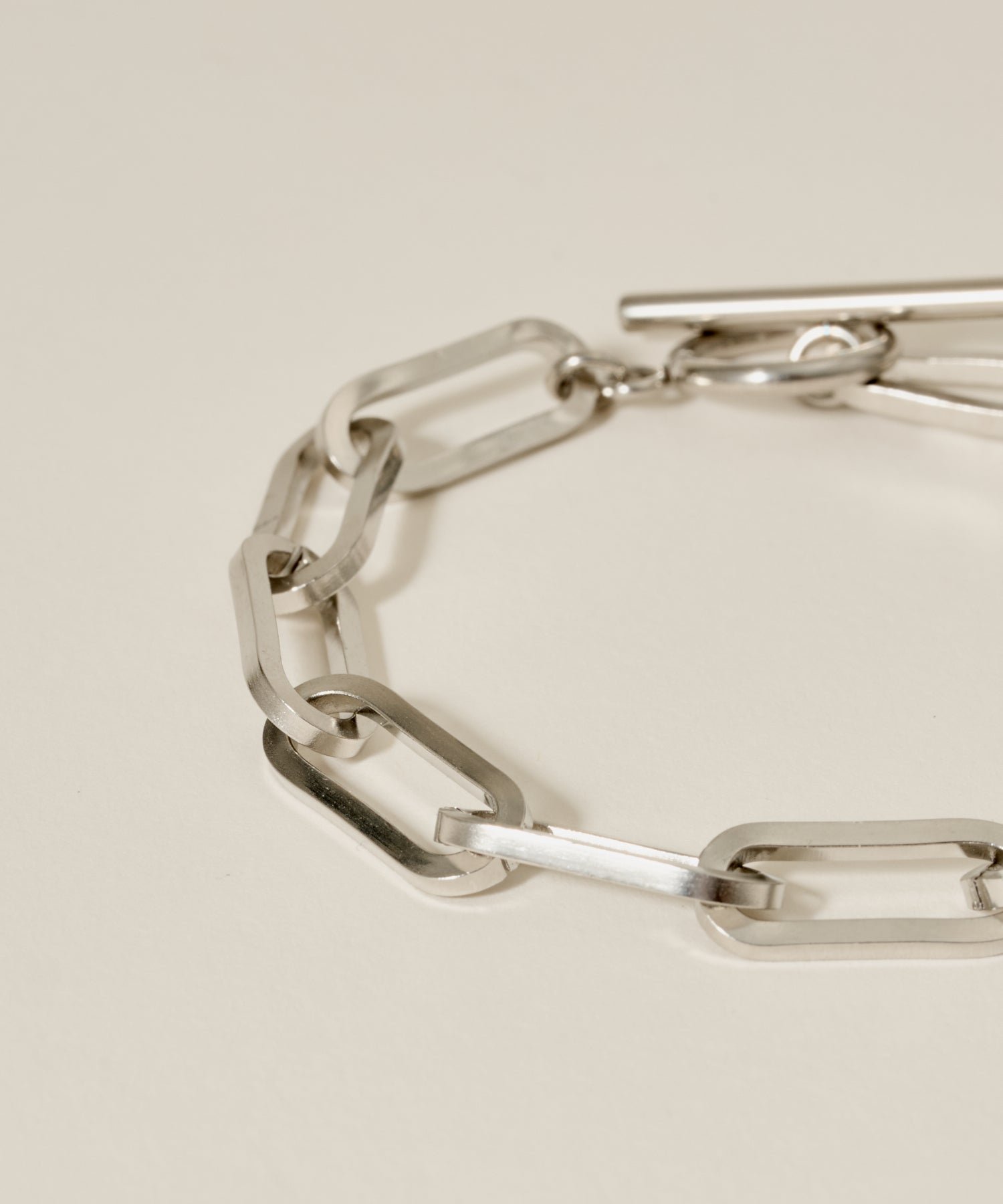 Mantel Oval Chain Bracelet［Stainless］ | 大人のブレスレット通販