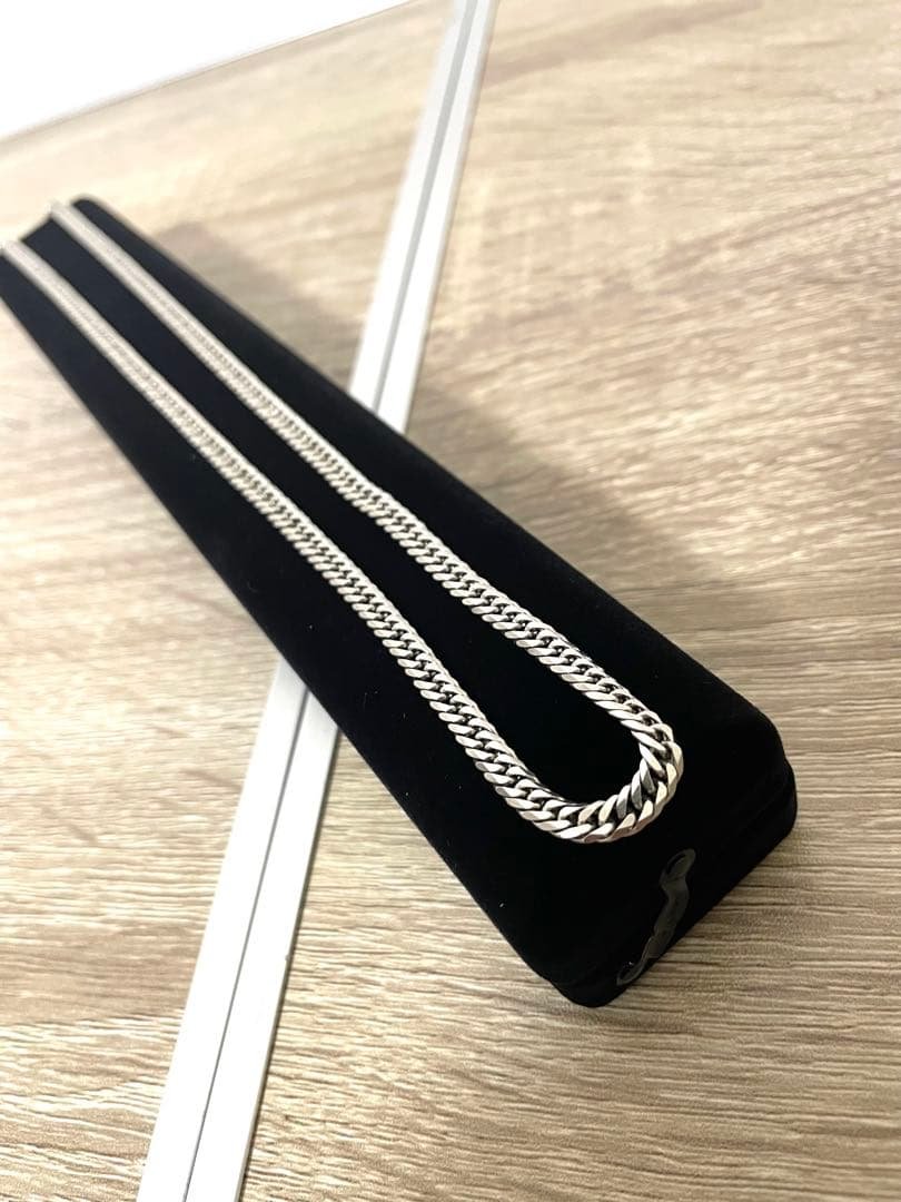 PT850 喜平 ネックレス 6面ダブル 約30g 刻印有 PT850 6面 ダブル 30g 60cm ネックレス プラチナ 造幣局刻印有り