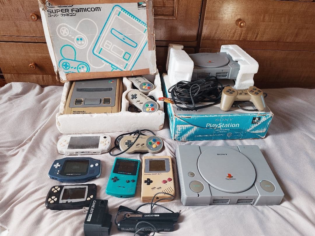 ゲーム機セット プレステ・スーファミ・ゲームボーイ・アドバンス等 GBA](本体)ゲームボーイアドバンスSP GAMEBOY ADVANCE SP ファミコン