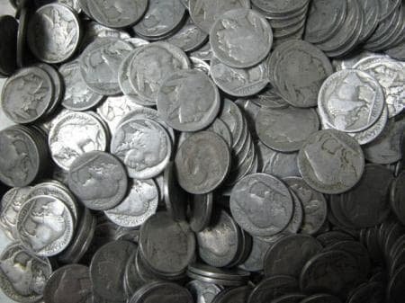 アメリカ バッファローニッケル　(インディアン 5セント) 1,000枚 アメリカ 5セント コイン 硬貨 1913年 インディアンヘッド