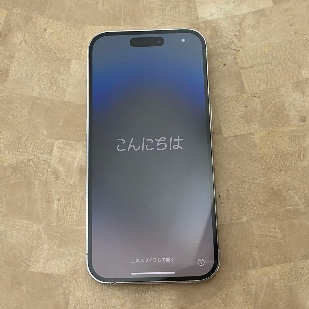 iphone 14pro 128gb シルバー 背面割れあり