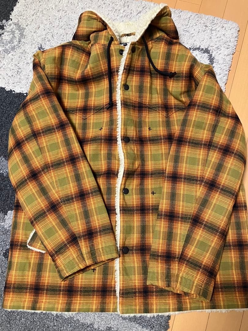 Supreme®/Number (N)ine® Hooded Coat Supreme Number (N)ine Faux Shearling Hooded Coat Black Men's